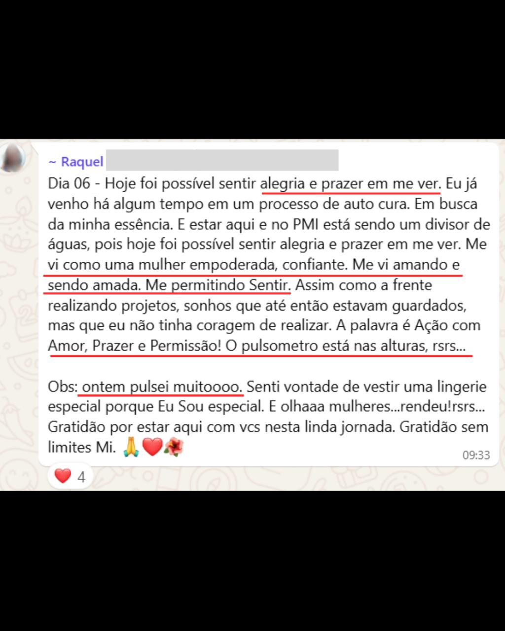 Depoimento sobre o Método PULSA